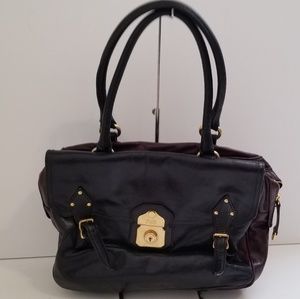 Auth Dolce And Gabbana Black Brown Leather Bag - image 1